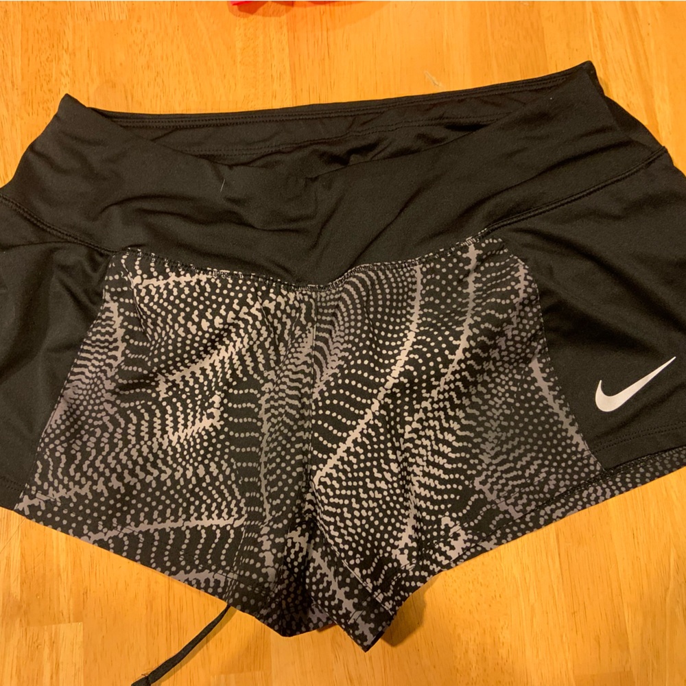 Nike dryfit black/gray running shorts